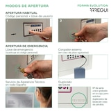 thumbnail of ARREGUI Forma Evolution 150090 Caja fuerte con llave y codigo, Caja de doble seguridad con Zócalo, apertura electronica y llave 62 x 38,5 x 36 cm 71L