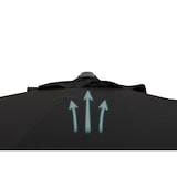 thumbnail of Tarrington House Ronde parasol Merida, aluminium, Ø 2.9 x 2.5 m, waterafstotend, zwart/grijs