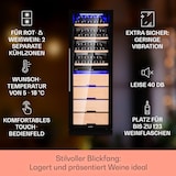thumbnail of Klarstein Barossa 123 Duo Weinkühlschrank 123 Fl 226 Ltr 2 Zonen Touch-Steuerung Schwarz