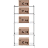 thumbnail of Royal Catering Estantería de metal - 35 x 90 x 180 cm - negra