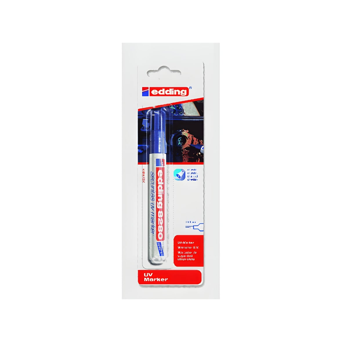 Edding UV-Marker 8280 1,5-3 mm transparent 1er-Blister