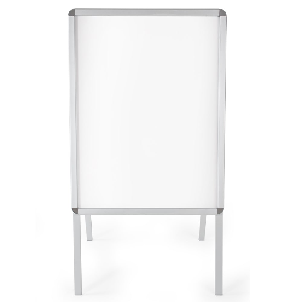 A1 Plakatständer Aluminium, doppelseitig, inkl. 2 Folien - grau