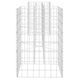 thumbnail of Helloshop26 - Jardinière à gabion en h panier de gabion parterre surélevé de fleurs plantes jardin terrasse extérieur fil d'acier 02_0000870