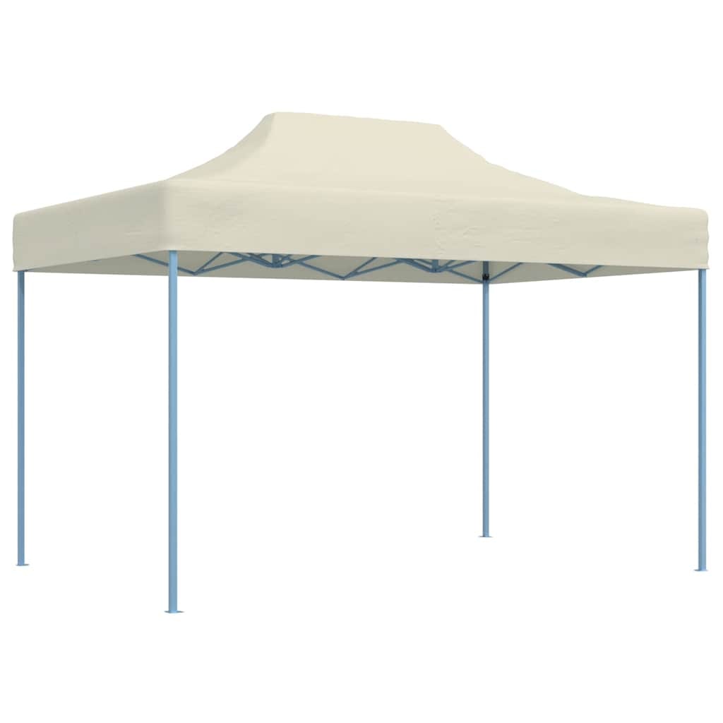 vidaXL Partytent inklapbaar 3x4 m staal crème