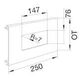 thumbnail of Tehalit Geräteblende L 9172 lgr L91727035