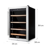 thumbnail of Klarstein Vinamour 48 Uno Weinkühlschrank 128l 48Fl 3 Einschübe 4-18°C Schwarz