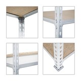 thumbnail of PROREGAL Étagère charge lourde GIANT MULI | HxLxP 250x110x40cm | 200kg par niveau | Galvanisé | Étagère robuste de Garage