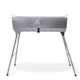 thumbnail of Mangal Taschkent Schaschlikgrill Edelstahl Klappbeine Grillrost Luftregler