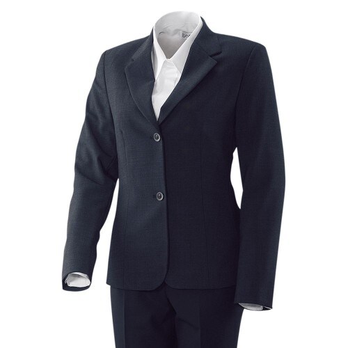 701 - Damenblazer kurz : navy 53% Polyester 43% Schurwolle 4% Elasthan 88