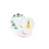 thumbnail of Excelsa service 18 assiettes Tropical porcelaine multicolore