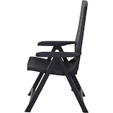 thumbnail of Zilveren opvouwbare fauteuil antraciet