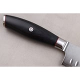 thumbnail of Couteau modèle santoku Wusaki Fujiko Black 18cm manche en pakka