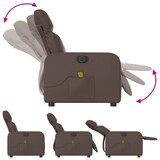 thumbnail of vidaXL Massagesessel Elektrisch Braun Kunstleder