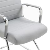 thumbnail of SVITA OFFICE COMFORT 2x Besucherstuhl Stoff Freischwinger mit Armlehne Hellgrau