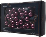 thumbnail of 144 Glaskugeln am Draht 2cm Weihnachtskugeln Spiegelbeeren glänzend - kleine Dekokugeln Christbaumschmuck Weihnachtsdeko Dunkel Mauve