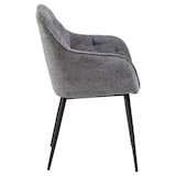 thumbnail of Brooke Esszimmerstuhl mit Armlehne grau.