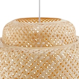 thumbnail of tectake Plafonnier Lignea Lux en bambou, de style bohème, 40W - marron - 405208