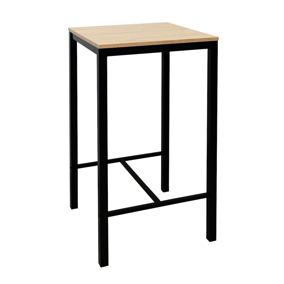 Mesa roble claro alta Troya 60x60 HOBETO