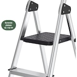 thumbnail of BRASQ Huishoudtrap 4 -treden Zilver - keukentrap inklapbaar aluminium voor Particulier en professioneel gebruik - Trap Ladder - Anti slip