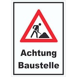 thumbnail of Achtung Baustelle Aufkleber Arbeitsstelle A1 (594x841mm)