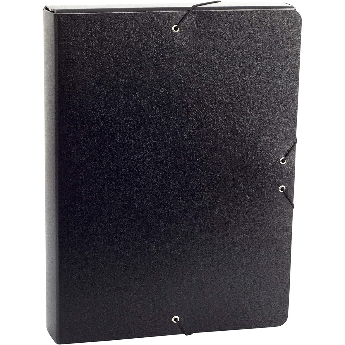 Carpeta Proyecto Gofrado Resistente con Gomas Elasticas Grosor 5cm Color Negro,Ideal para Organización