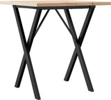 thumbnail of Décoshop26 - Esstisch im Industriedesign 70 x 70 x 75,5 cm massives Kiefernholz und Stahl DEC036815