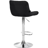 thumbnail of Set van 2 barkrukken Vonore stof zwart/chroom