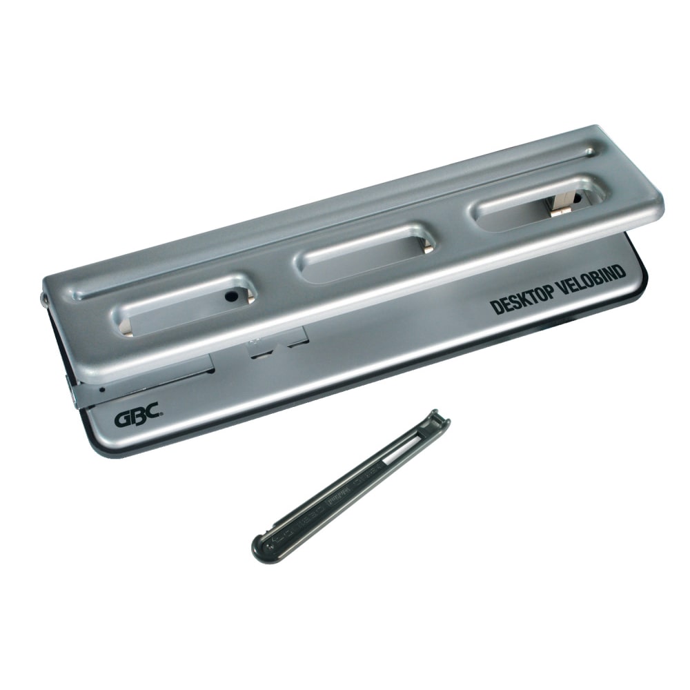 GBC Rilegatrice Desktop Velobinder, Perfora fino a 20 Fogli, Rilega fino a 80 Fogli, Grigio, A9707121