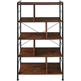 thumbnail of tectake Scaffale Charleston 75,5x30x155cm - industriale scuro - 404545