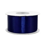 thumbnail of 38mm Satinband 25m Schleifenband Geschenkband Deko Breites Stoffband Dunkelblau