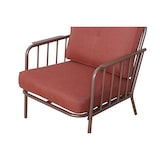 thumbnail of METRO PROFESSIONAL Outdoor Sofa Lounge-Set 3-tlg., Stahl/Polyester, 2 Sessel, 1 Tisch, terrakotta/braun