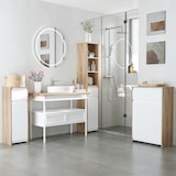 thumbnail of kleankin Armario Alto de Baño Mueble Columna de Baño con 1 Puerta Cajón y 3 Estantes Balda Ajustable para Cocina Salón 32,6x30x171,2 cm