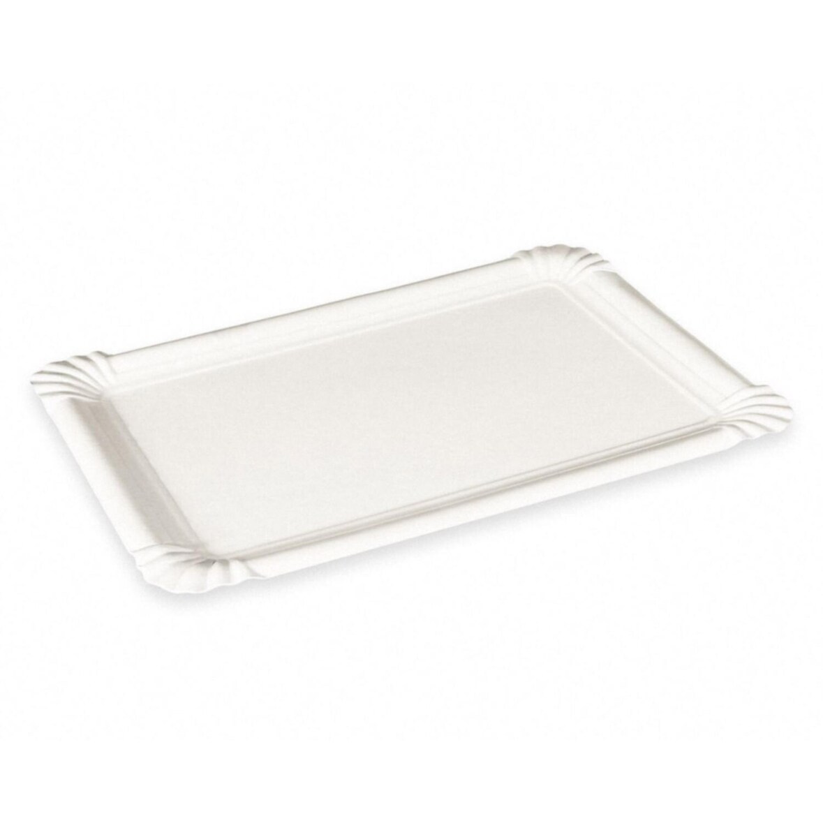 500x BIONATURE Pappteller aus Frischfaser 20 x 13 cm fettdicht weiß