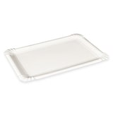 thumbnail of 500x BIONATURE Pappteller aus Frischfaser 20 x 13 cm fettdicht weiß