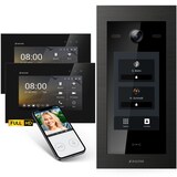 thumbnail of HD Video Türsprechanlage mit Touchscreen und RFID für 2 Familienhaus, 2x Monitore, Balter EVO HD Touch Schwarz