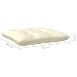 thumbnail of vidaXL 3-tlg. Garten-Lounge-Set mit Kissen in Creme Massivholz Kiefer
