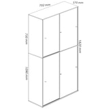 thumbnail of VCM Büroschrank Lona Anthrazit / Honig-Eiche