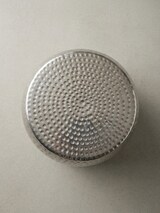 thumbnail of Beistelltisch 30x49,5x30cm Aluminium Silber Dekotisch orientalisch rund, Kleiner Hammerschlag Abstelltisch, Designer Ablagetisch Metall modern,