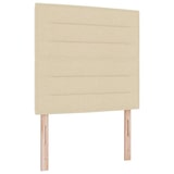 thumbnail of vidaXL Boxspringbett mit Kopfteil Creme 200 x 90 cm Stoff
