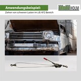 thumbnail of Handhebelseilzug Seilwinde Flaschenzug Hebezug Seilzug 2000 kg kraftvolle Übersetzung
