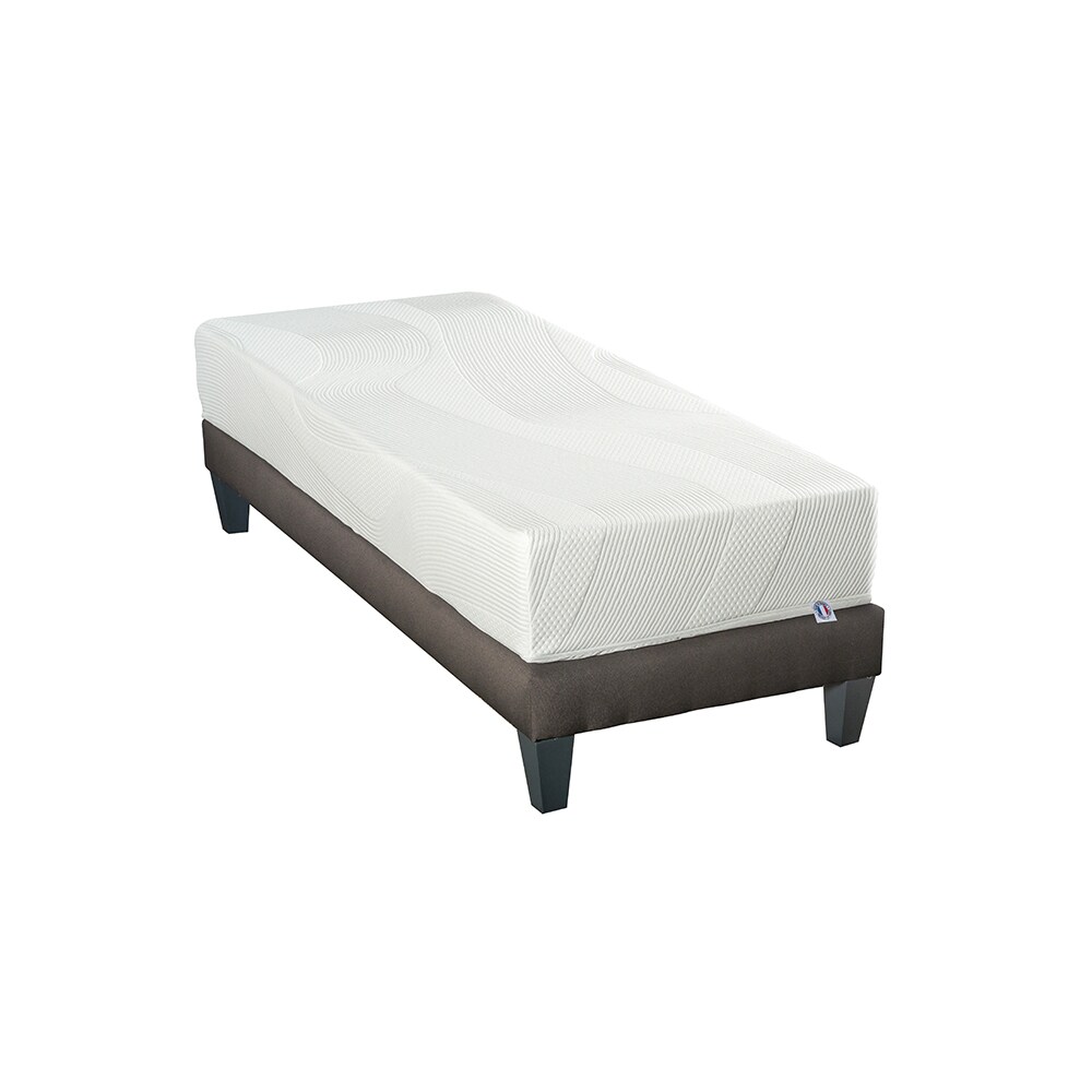 Ensemble  Matelas Mémoire de forme + Sommier Bois 90x200 cm PARIS BELLECOUR