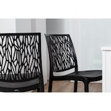 thumbnail of Set 6 Chaises en polypropylène avec fibre de verre empilables pour extérieur et jardin, bar et restaurant, cuisine design moderne - LISA - Noir