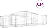 thumbnail of vidaXL Gabionen mit Hochbogen 14 Stk. 200x50x40/60 cm Verzinktes Eisen