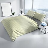 thumbnail of Bettwäsche 200x220 cm Seersucker Beige Anthrazit Wendeseite Atmungsaktiv