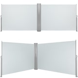 thumbnail of tectake Doppia tenda laterale con cassonetto in alluminio estraibile con meccanismo di autoarrotolamento - 160 x 600 cm, grigio - 402331