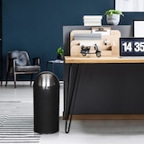 thumbnail of Abfallsammler / Mülleimer PUSH 35L satin schwarz hjh OFFICE