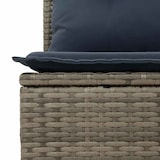 thumbnail of vidaXL 5-tlg. Garten-Sofagarnitur mit Kissen Grau Poly Rattan Akazie
