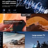 thumbnail of Mini Videoprojecteur Portable HD 1080P Batterie Intégrée 4K Supporté 240min YONIS