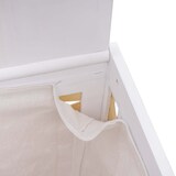 thumbnail of Décoshop26 - Panier à linge bac trieur de linge en bois massif maille 61x51x35cm blanc 04_0003751