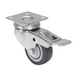 thumbnail of PRIOstahl Transportrollen 50mm Graue Rollen 2 Lenkrollen + 2 Bremsrollen Möbelrollen Spurlos & Leise